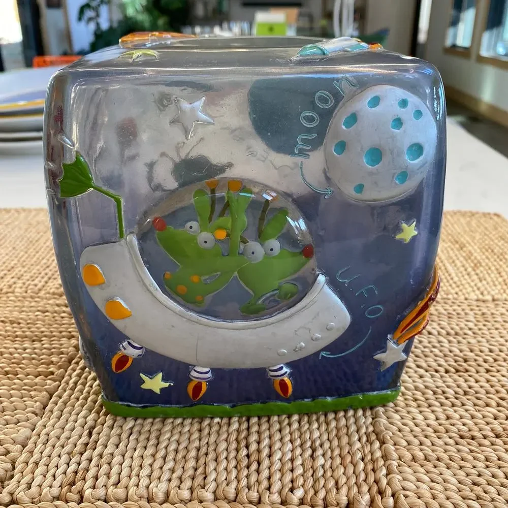 Laura Ashley Space Exploration‎ Square Tissue Box Cover